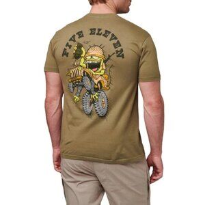 NWT 5.11 Tactical Crazy Willy Crew T-Shirt Camo Green M